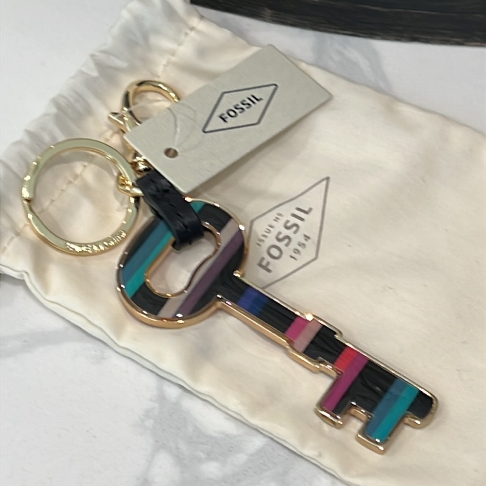 Cute.๐๏ธ๐๏ธFOSSIL Key Chain - Picture 1 of 12